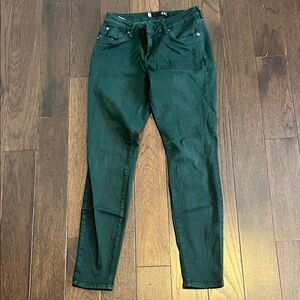 Kut from the Kloth Dark Green Mia Skinny Jeans